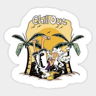 Luffy Gear 5 Chill Out Sticker